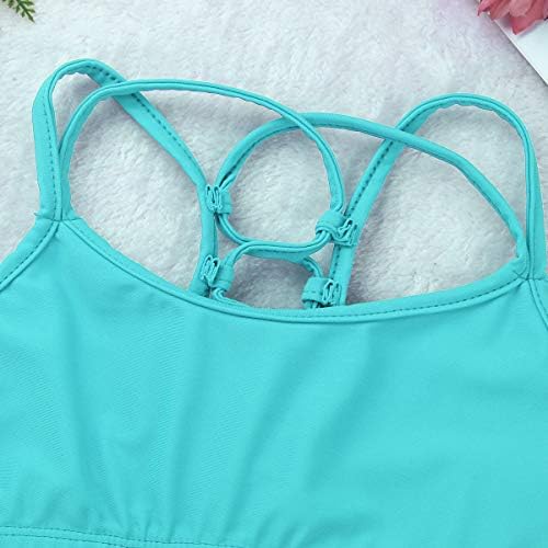 Chictry Big Girls’s Active Multi-Strapps Slim Fit Camisole Dance Crop Top Training Sutien