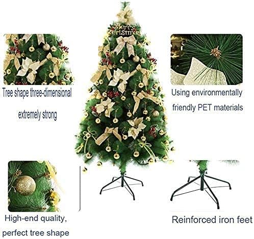 Arbore de Crăciun HAIESHOP Decorare de Crăciun artificial de pin artificial cu ramă metalică și copac verde artificial de Crăciun