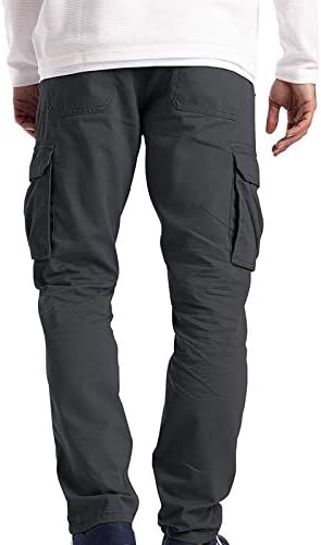 Pantaloni de pantaloni de marfă pentru bărbați purtați combaterea mărfurilor de marfă de culoare multi buzunar pantaloni lungi