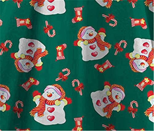 Andongnywell Women off-the-umăr rochie de Crăciun cu mâneci lungi cu mânecă lungă rochie de Crăciun vintage cu buzunar
