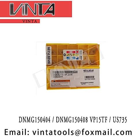 FINCOS DNMG150404 Vp15tf / US735 / DNMG150408 Vp15tf / US735 inserții de strunjire din carbură CNC -: DNMG150404 US735, diametru