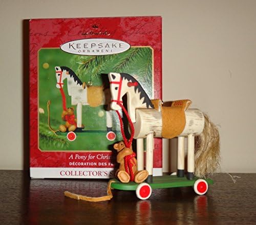 Hallmark Keepsake Ornament Un ponei pentru Crăciun 3 în seria 2000