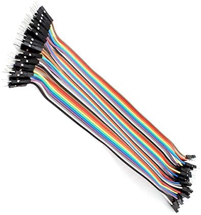 Aexit 20cm lungime electrică cap dublu 40pin m/m conector cablu cablu multicolor
