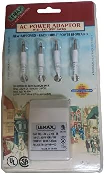 Lemax Adapter 4 Ieșire mufe rulează fără baterii mini lampa de stradă