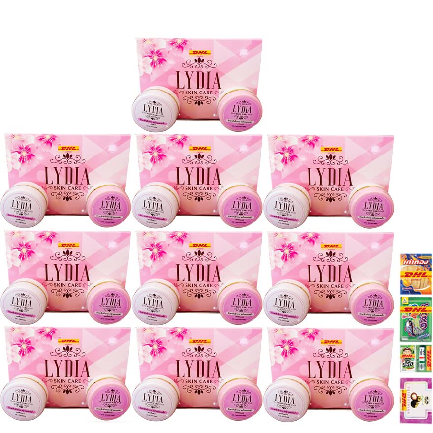 DHL Lydia Skincare Cream 2in1 Anti îmbătrânire netedă cutia moale de piele moale Set 10 PC -uri Express Set C419 de Thaigiftshop
