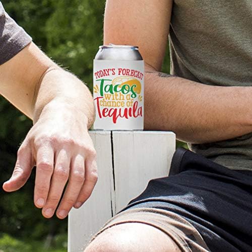 Mâneci personalizate pentru conserve bea mai răcoroase tacouri de prognoză de astăzi, cu șansa de Tequila Cinco de Mayo 5 mai SCUBA PARTY PARTY COVER BEER TEQUILA DOAR Design alcool