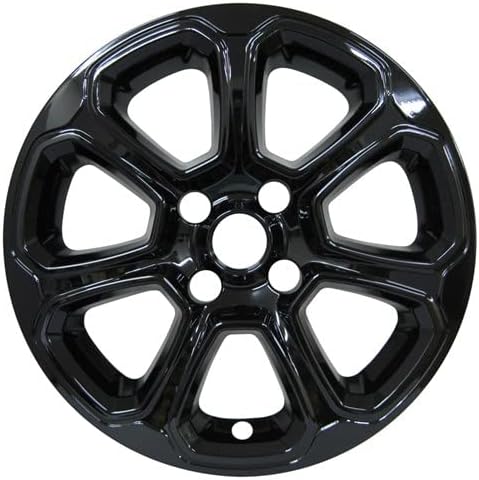 Set de piele cu roți negre de 16 , realizat pentru Ford Eco Sport Se | Cover de plastic ABS durabil - se potrivește direct