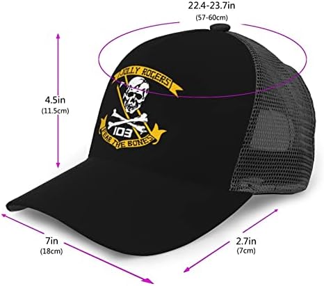 VFA -103 Jolly Rogers Trucker Hat - Mesh Baseball Snapback Cap pentru bărbați sau femei în aer liber