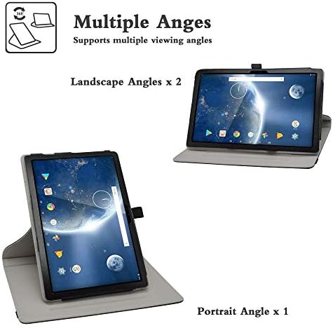 BIGE pentru Dragon Touch Notepad 102 Carcasă, 360 de grade Rotary Stand cu capac de model drăguț pentru Dragon Touch Notepad