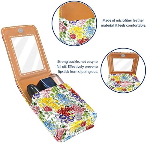 Husă de ruj ORYUEKAN, Geantă de machiaj portabilă drăguță pungă cosmetică, organizator de machiaj pentru suport pentru ruj,