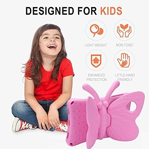 SIMICOO SAMSUNG GALAXY Tab A 8.4 pentru copii carcasă drăguță cu fluture cu suport pentru copii, greutate ușoară Eva Rugged