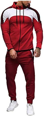 2021 Costum sport de modă pentru bărbați de toamnă iarna casual track -costisit gradient cu fermoar set de pantaloni de hanorac