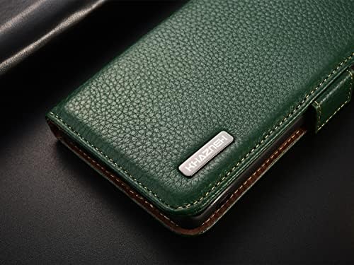 Carcasă din piele naturală GIMENOHIG pentru Oneplus 11, [blocare RFID] portofel de buzunar pentru Card protecție completă absorbție a șocurilor cu funcție de suport Magnet lateral