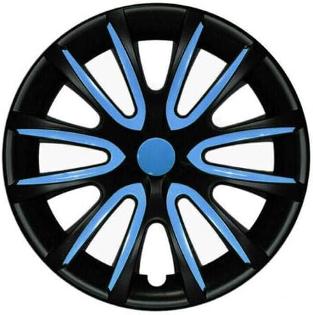 OMAC 15 inch Hubcaps pentru Hyundai Sonata mat negru și albastru 4 buc. Capacul Jantelor-Capace Butuc - Înlocuirea Exterioară