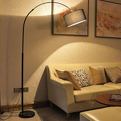 Lampa de podea vintage liruxun cu telecomandă neagră retractabilă retractabilă canapea canapea canapea