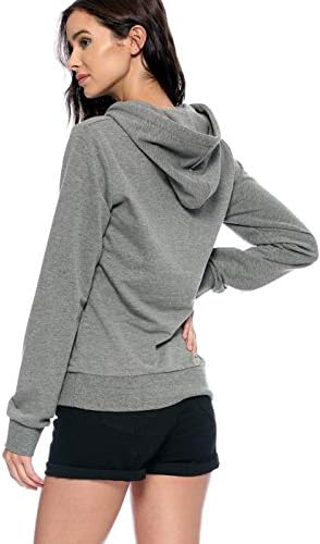 Urban Look Womens Basic Basic Lightweight Stretch French Terry Pollover Hoodie
