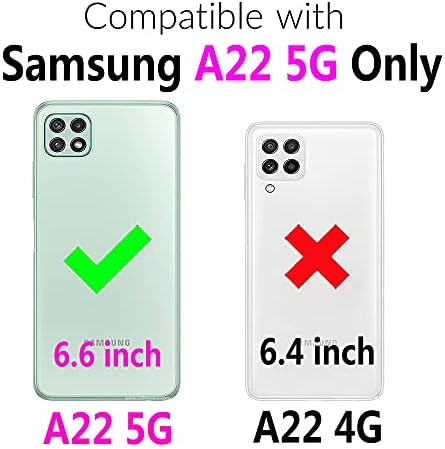 Furiet compatibil cu Samsung Galaxy A22 5g / Boost mobil Celero 5g portofel caz 9 Card sloturi retro piele Flip Card de Credit