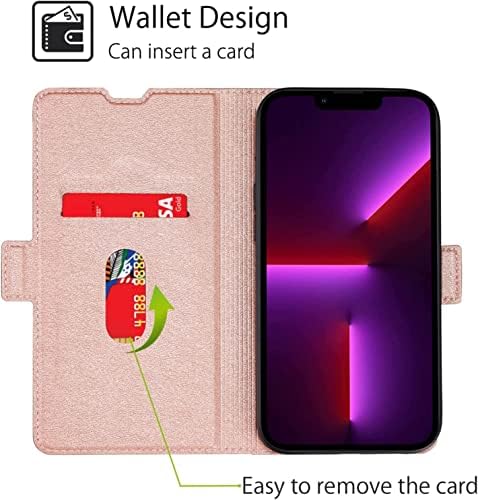 Husă BNEGUV Flip pentru iPhone 14/14 Plus / 14 Pro / 14 Pro Max, husă de telefon din piele durabilă cu suport pentru Card Kickstand carcasă de protecție magnetică cu fermoar rezistent la șocuri