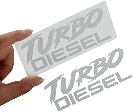 Set pereche Turbo Diesel Vinil Decal Diesel Emblemă Insignă Fit pentru Universal 4x4 Camion auto SUV Laptop pentru fereastră Wight Tool Box
