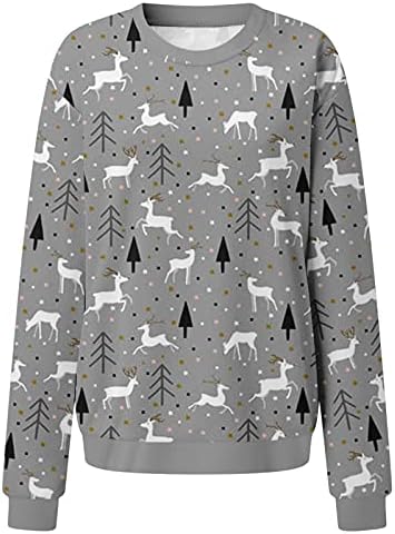Pulovere pentru femei Fall 2022 Haine grafice de Crăciun pulovere bluze la modă Chirstmas topuri de pulover de ren