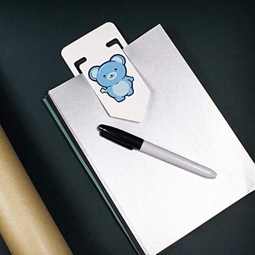 Azeeda 141mm „Baby Blue Bear” Clip de hârtie din plastic uriaș