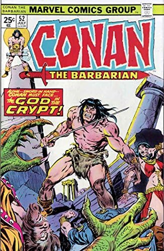 Conan Barbarul 52 VF; Marvel carte de benzi desenate / Dumnezeu în criptă