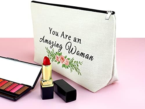 Mxrymvu Inspirational machiaj saci pentru femei prieten Cadouri pentru femei cosmetice sac cadouri motivaționale pentru femei
