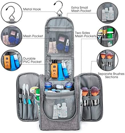 Narwey agățat Travel Toiletry Bag cosmetice alcătuiesc organizator pentru femei și bărbați