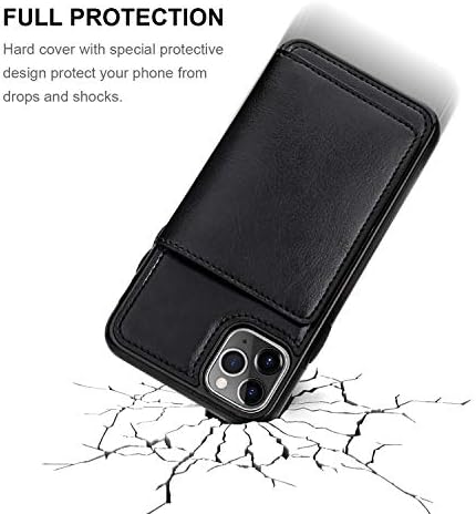 Kihuwey iPhone 11 Pro Max portofel Husă card de Credit, suport din piele Premium husă de protecție rezistentă la șocuri iPhone 11 Pro Max 6,5 Inch