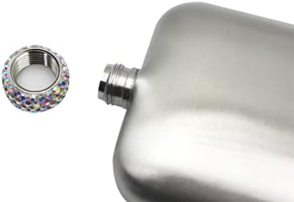 Femei lichior Flask Glitter Stras capac balon din oțel inoxidabil pentru băutură Cadouri de nunta