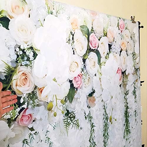 8x6ft mireasa duș mare Nunta Florale Perete fundal PC Imprimare Alb și verde Wisteria Rose flori desert masa Photo Booth pentru