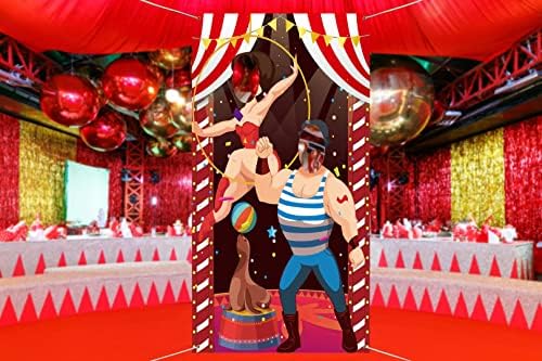 Decorațiuni Pentru Petreceri De Circ Recuzită De Fundal Pentru Bannere Foto Pentru Uși, Distracție Fiesta Bannere Foto Pentru Uși Decorațiuni Tematice Pentru Petreceri De Carnaval Rechizite Festive Pentru Jocuri