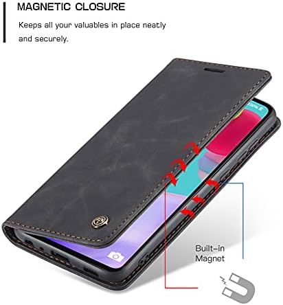 COPAAD Samsung Galaxy A52 5g / A52s 5g portofel caz, stil Vintage Mat textura piele moale magnetice Flip protecție caz cu Kickstand
