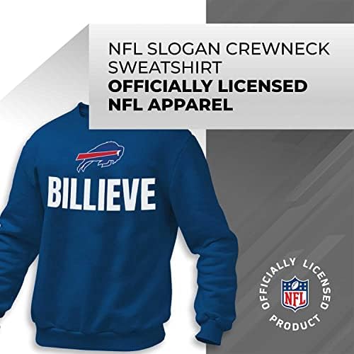 Sloganul NFL cu hanorac Crewneck, îmbrăcăminte oficială de slogan, Fleece Pullover Crew Neck pentru bărbați și femei