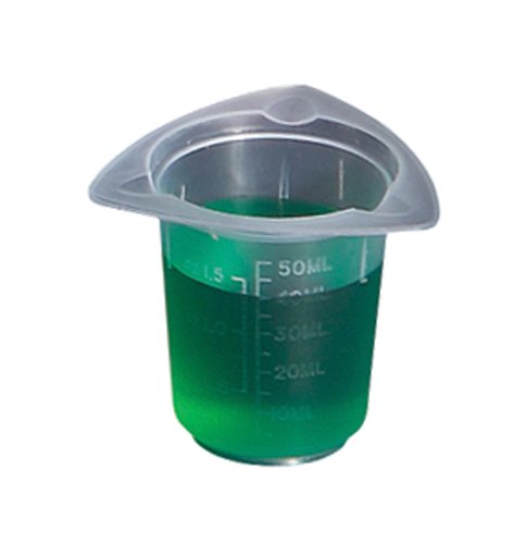 United științific BTC0050 Polypropilen Tri-Corner Beaker, capacitate de 50 ml, interval de absolvire de 10 ml