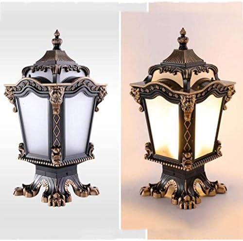 Lampa de gazon Zjhyxyh, lampă cu lămpi de grădină lampă de gazon lampă de peisaj, lampă de grădină impermeabilă, stil european