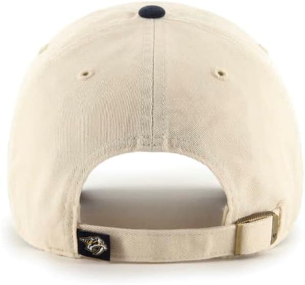 '47 Nashville Predators Mens Femei două ton curat reglabil Strapback naturale Alb / Bleumarin pălărie cu echipa Color Logo