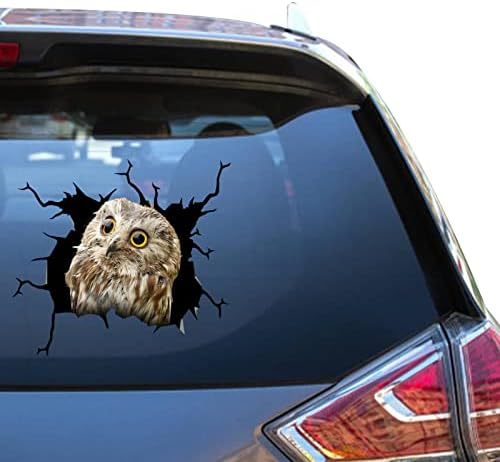Camellia Print Halloween Owl Stickers Owl Car Vinyl Meme Stickers Transparent pentru Mom Kawaii Die Cut Decal