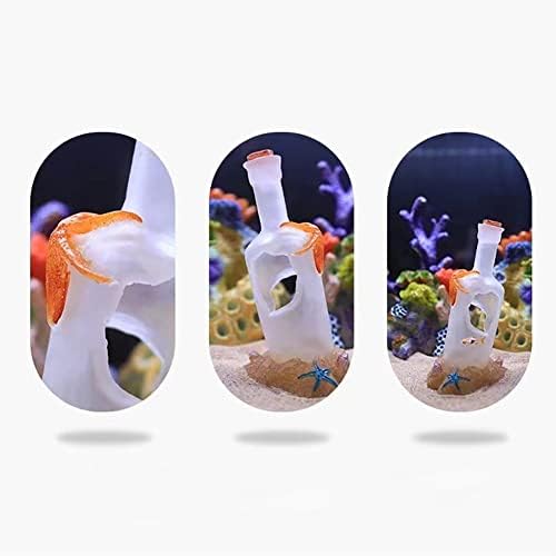 elegantstunning pește rezervor decoratiuni acvariu decorare artificiale rasina ornamente Sticla de vin caracatiță forma pentru
