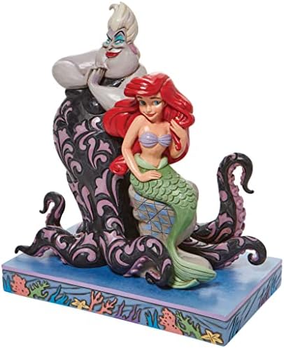 Enesco Jim Shore Disney Tradiții Micul sirenă Ariel și Ursula Figurină, 9,5 inci, multicolor