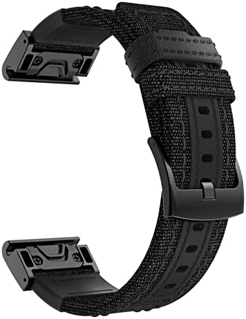 IRFKR 26 22mm Canvas Band Watchband curea pentru Garmin Fenix ​​5 5X Plus 6 6x 6S Pro 935 3HR Brățară inteligentă Brățară Quick