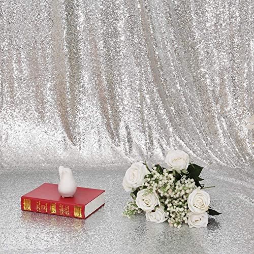 Eternal Beauty argint paiete fundal perdele pentru nunta petrecere Decor, Sequin Crăciun fundal Cortina