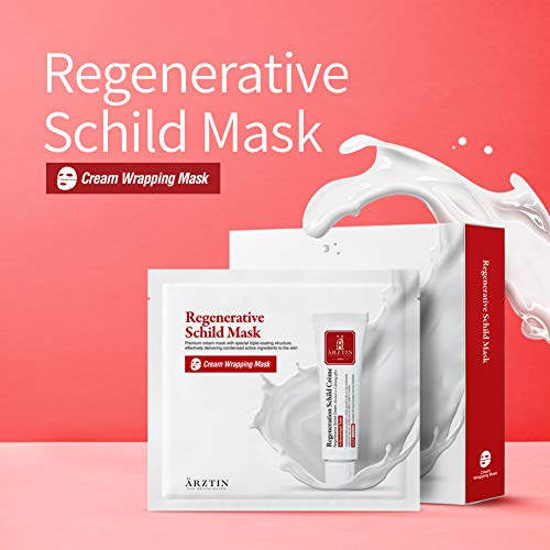Set de mască regenerativă ARZTIN Schild 10EA, ambalaj triplu acoperit foaie de cremă nutritivă ridicată mască Premium cu umiditate