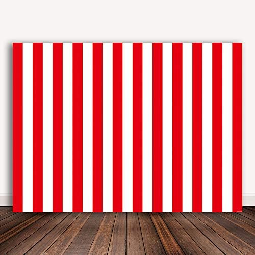 Bellimas fundal cu dungi roșii și albe pentru cinematograf Hollywood Big Top circ Petrecere de aniversare duș pentru Bebeluși