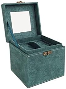 Cutie de bijuterii din piele de catifea cu strat dublu Trexd cutie de bijuterii Europeană cutie de depozitare a bijuteriilor