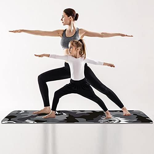 Gros anti-alunecare exercițiu & amp; Fitness 1/4 yoga mat cu camuflaj dinozaur Fossil Print pentru Yoga Pilates & amp; podea