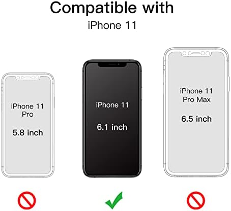 JETech caz pentru iPhone 11 6.1 Inch cu built-in Ecran Protector Anti-Zero, 360 de grade Corp complet robust telefon acoperi