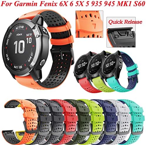 Neyens 26 22mm curele de bandă de ceasuri pentru Garmin Fenix ​​6 6x Pro 5 5x 3 3HR 935 945 Watch Silicon Correa Smart Watch