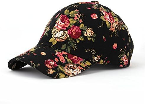 JOOWEN florale imprimare Baseball Cap reglabil bumbac panza Tata pălărie pălării pentru femei
