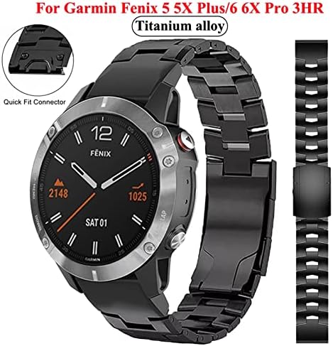 Ttucfa Titan aliaj Watchband QuickFit încheietura curele pentru Garmin Fenix 7x 7 6 5 5X Plus/6 6x Pro 3 3hr/Forerunner 935